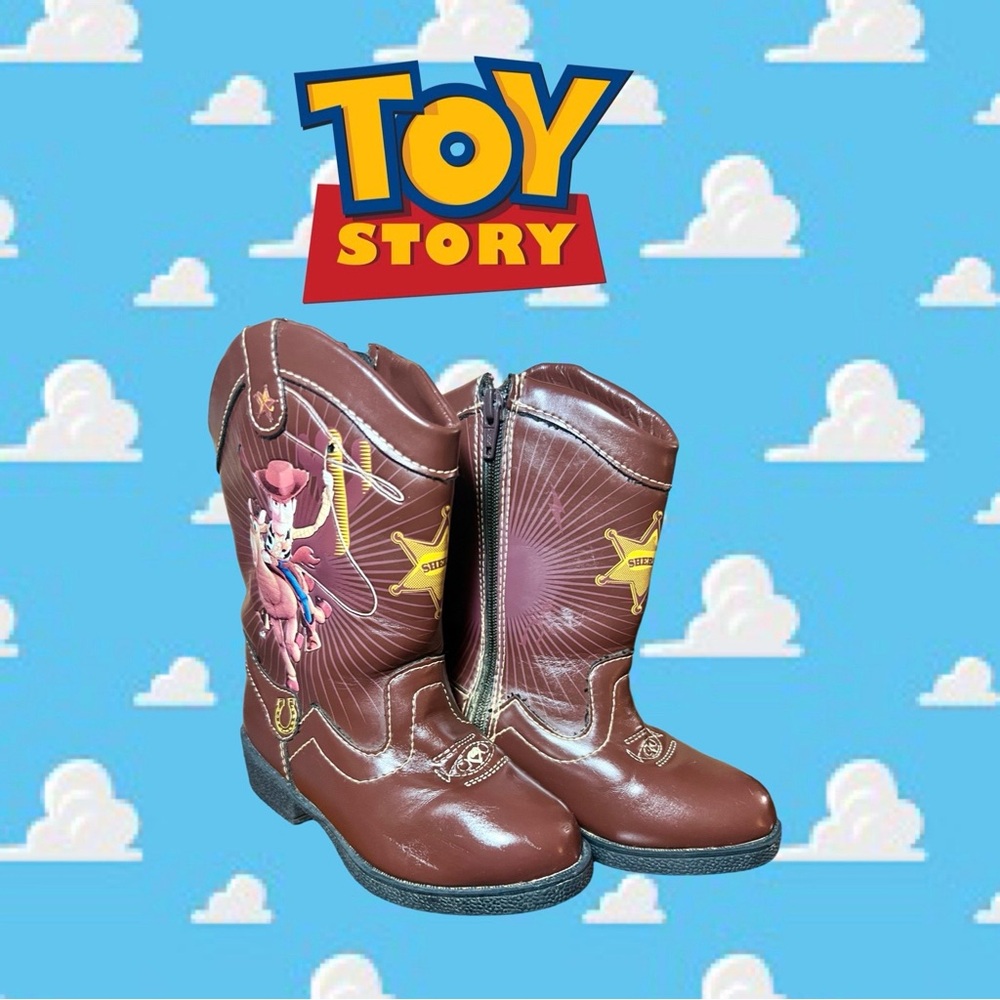 Very Rare Original Issue Disney/Pixar Toy Story Woody Boots Size 7C.